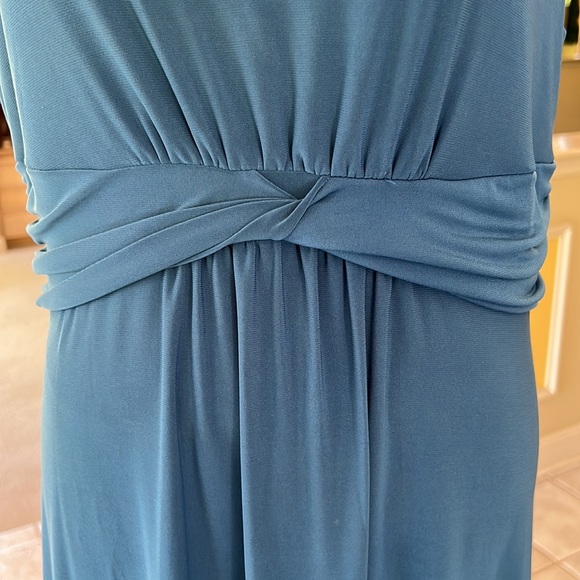 Women With Control Teal Blue Maxi Dress Size Small S - Picture 3 of 9